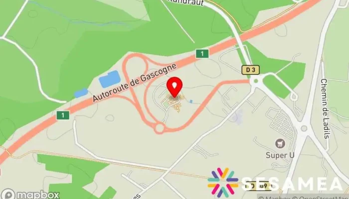 Aire De Bazas -  Carte - Bazas