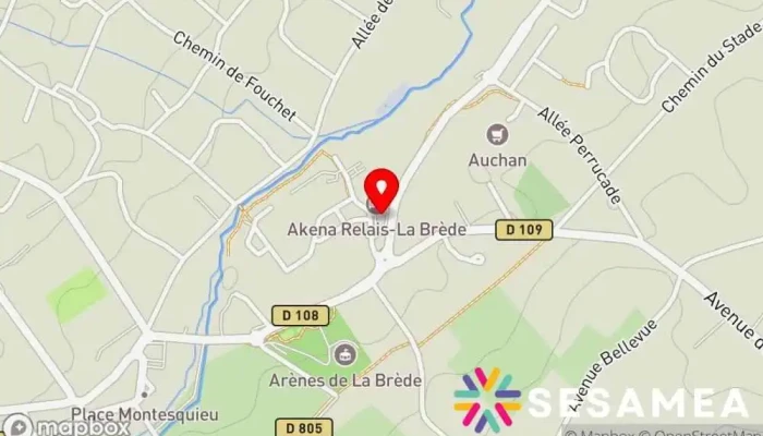 Akena Le Philosophe -  Carte - La Brède