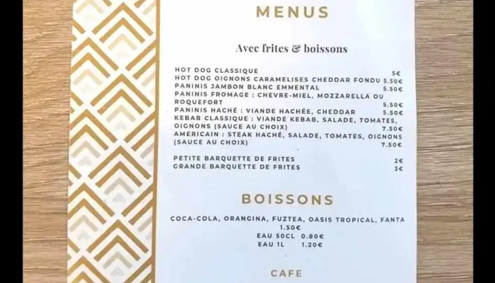 Au Bon Sourire -  Menu - Berson
