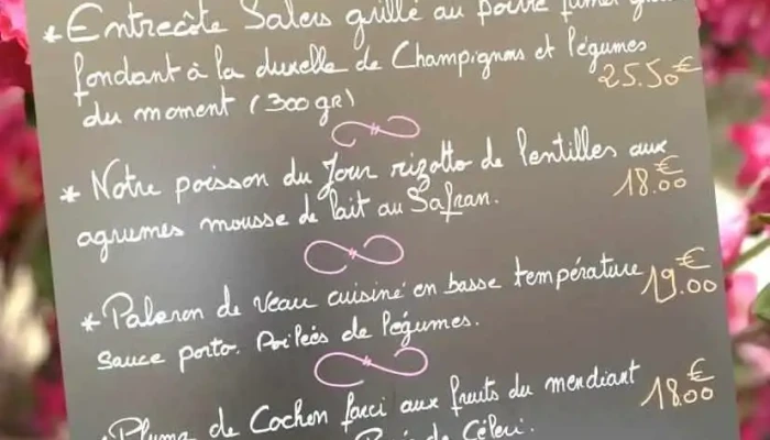 Au Pere William Menu - Pays De Belvès