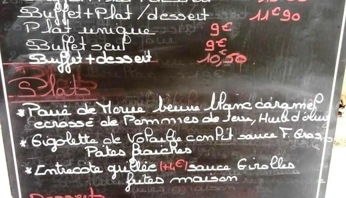 Bar Tabac D Arsac -  Menu - Arsac