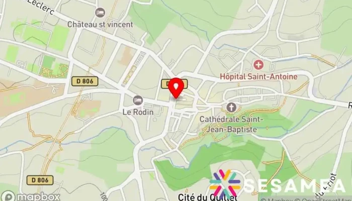 Bazas Office De Tourisme Oteli La Gironde Du Sud Carte - Bazas