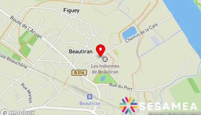 Beautiran -  Carte - Beautiran