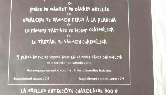 Bistro Regent Bergerac Menu - Saint-laurent