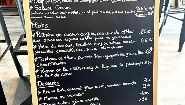 Bistrot Chez Lulu Menu - La Couarde-sur-mer