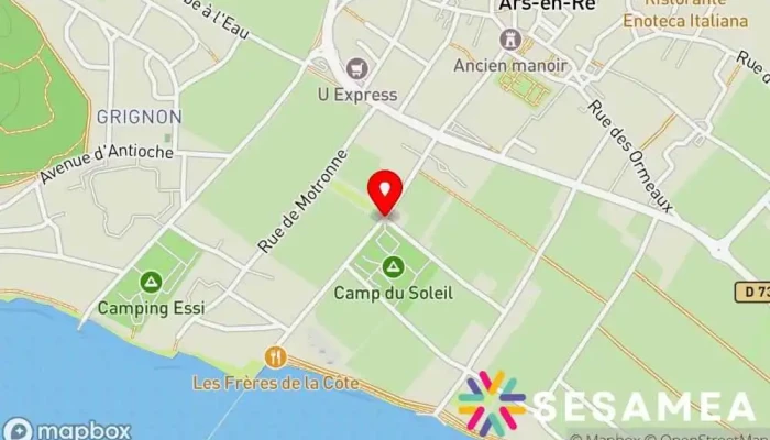 Camping Clicochic Camp Du Soleil -  Carte - Ars-en-ré
