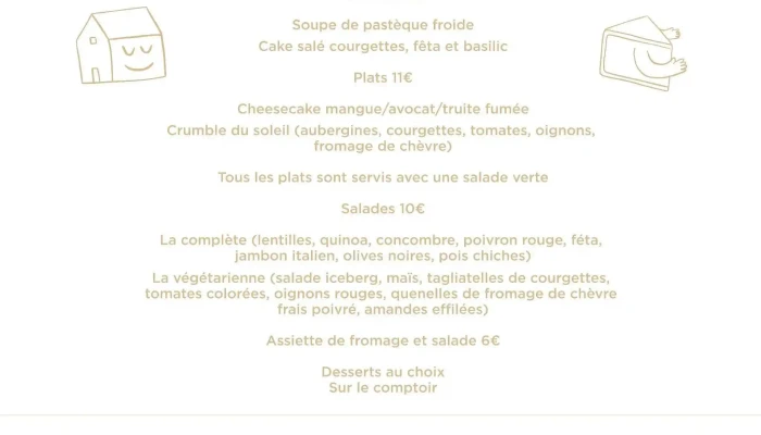 Chez Sam -  Menu - Cérons