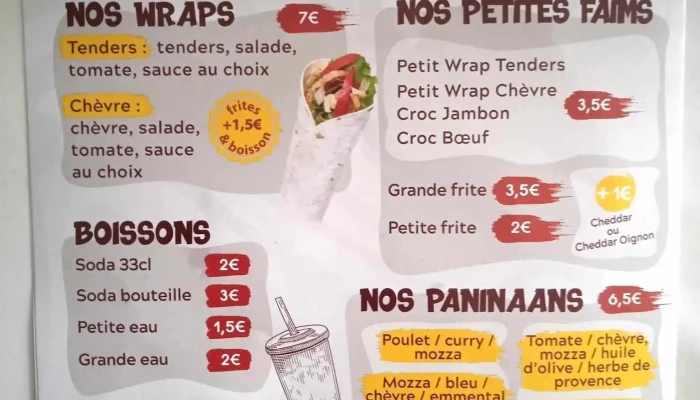 Chez Wadih Cheese Naan -  Menu - Barbezieux-saint-hilaire