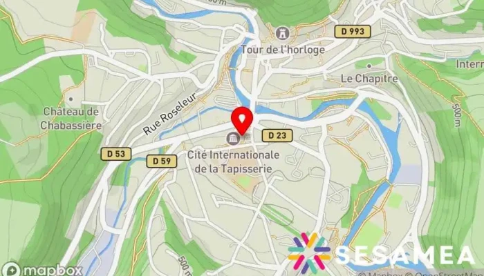 Cite Internationale De La Tapisserie Carte - Aubusson