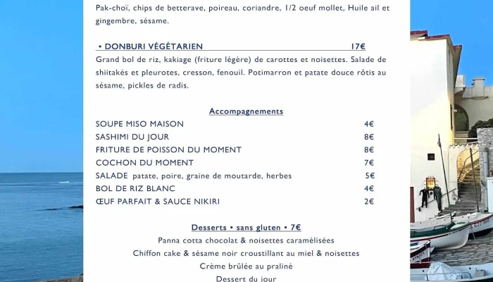 Etxe Nami -  Menu - Saint-jean-de-luz