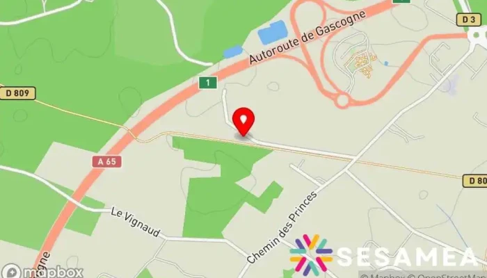 Guinguette De La Piste Bazas -  Carte - Bazas