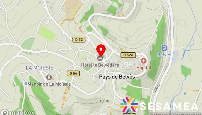 Hotel Le Belvedere De Belves Carte - Pays De Belvès