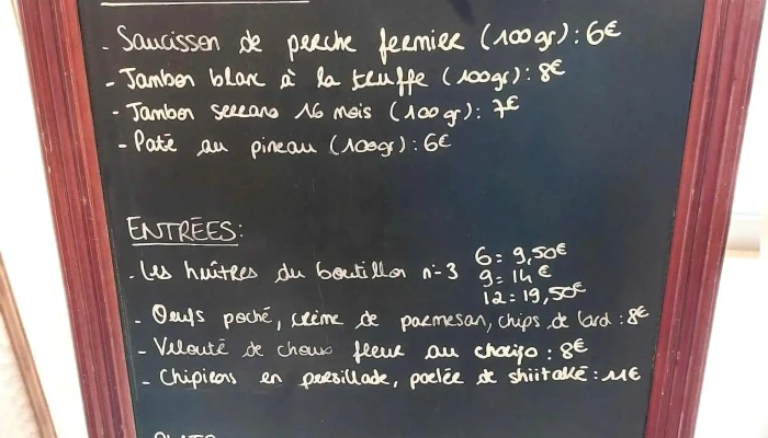 La Bouche Rit -  Menu - Ars-en-ré