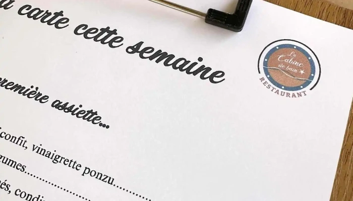 La Cabine De Bain -  Menu - La Couarde-sur-mer