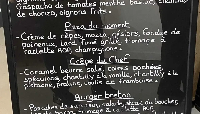 La Creepierre Menu - Avanton