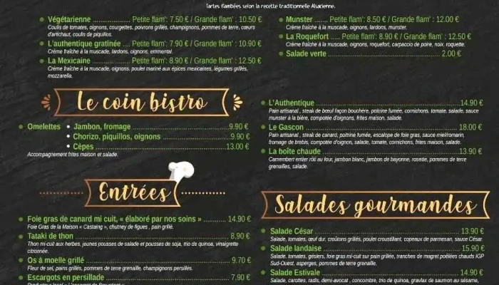 La Taverne Saint -  Pierre Du Mont Menu - Saint-pierre-du-mont