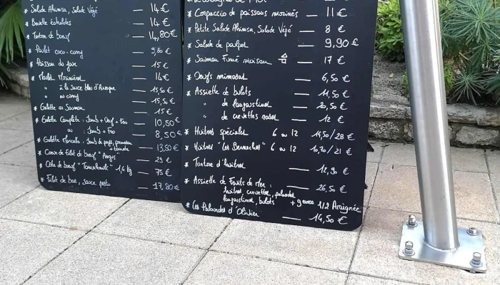 La Villa -    Restaurant Bar Lounge Menu - Saint-clément-des-baleines