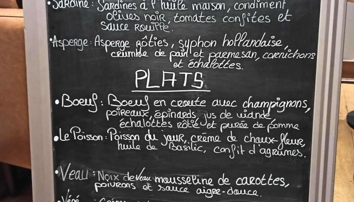 Lauthentik Menu - Bergerac