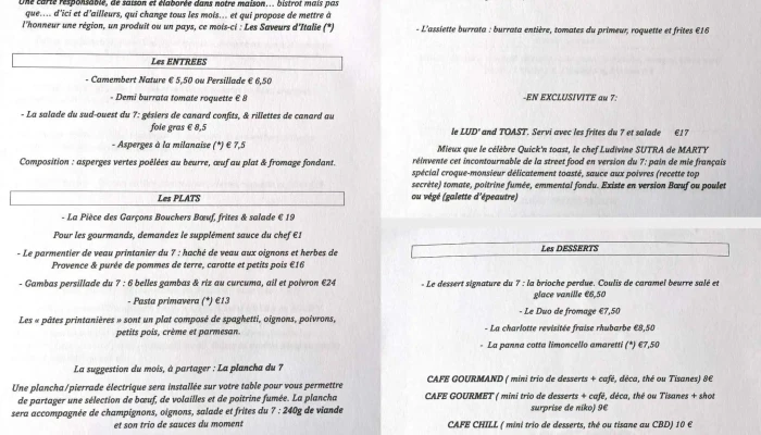 Le 7 Passe A Table Restaurant Bar A Vin Les Plus Recentes - Castres-gironde