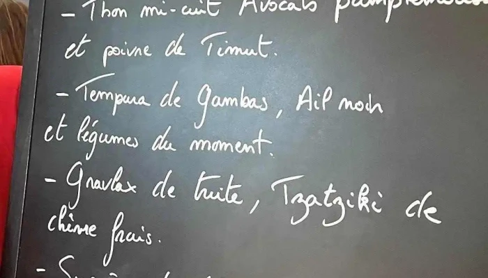 Le Carre Menu - Bayonne