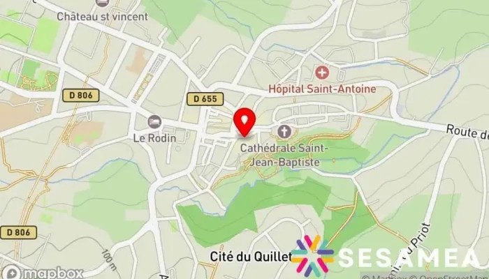 Le Cercle Des Arts De Bazas -  Carte - Bazas