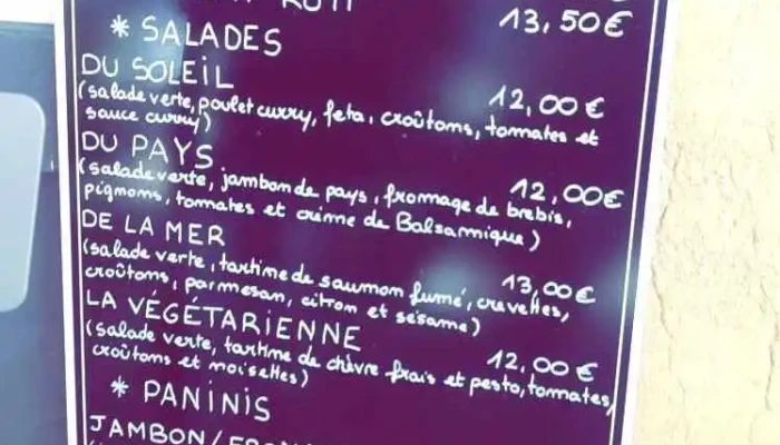 Le Comptoir -    Bazas Menu - Bazas