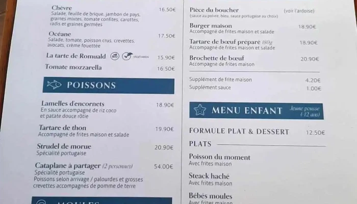 Le Floana -  Menu - La Couarde-sur-mer
