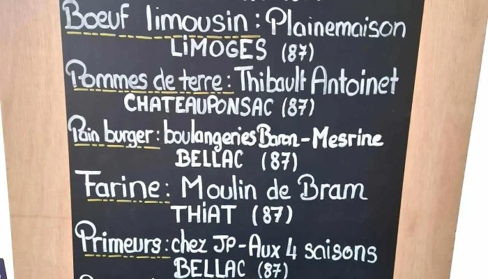 Le Local 87 -  Menu - Bellac