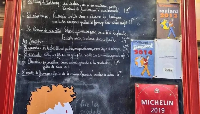 Le P Tit Rouquin -  Menu - Niort