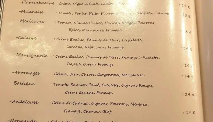 Le Patio -  Menu - Azay-le-brûlé