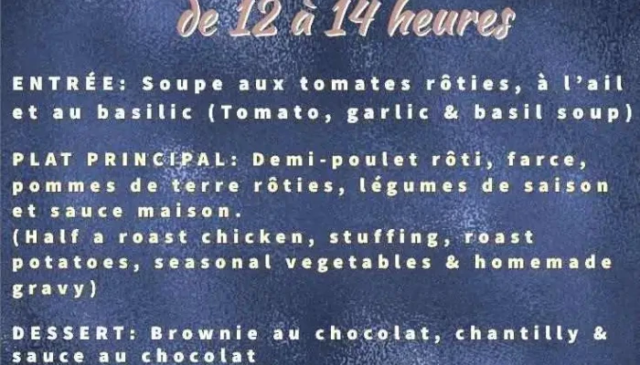 Le Relais Daulnay Menu - Aulnay