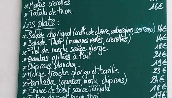 Le Socowa -  Menu - Ciboure