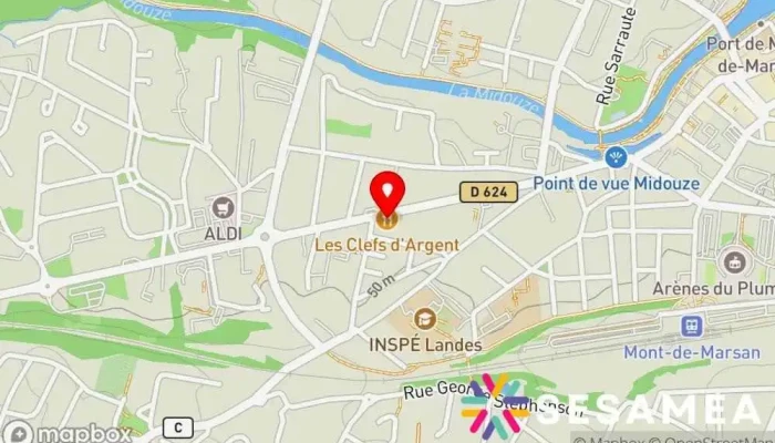 Les Clefs Dargent Carte - Mont-de-marsan