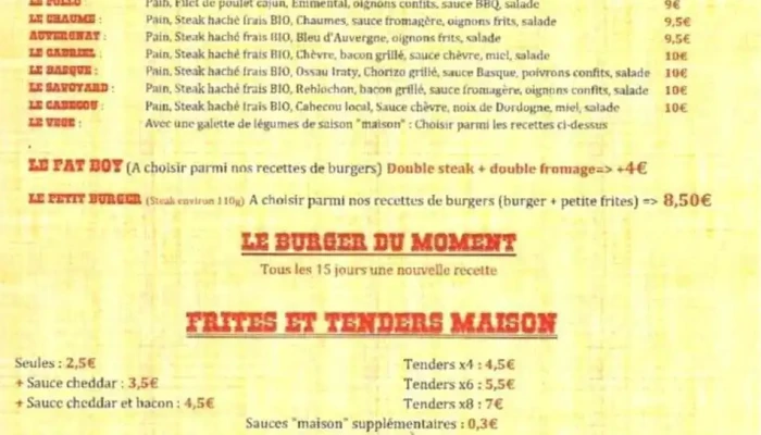 Los Amigos By Despe Menu - Bergerac