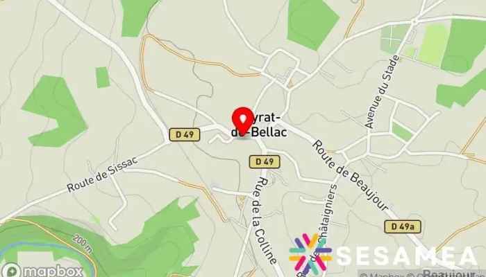 Marche Sylvie -  Carte - Peyrat-de-bellac