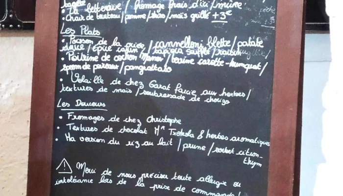 Nuance Bayonne Restaurant -  Menu - Bayonne