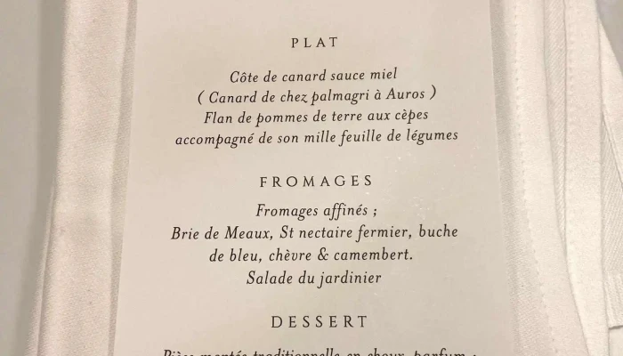 Relais Bazadais Dupouy Jerome Menu - Bazas