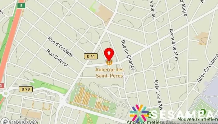 Restaurant Auberge Des Saints Peres Aulnay Sous Bois Carte - Aulnay-sous-bois