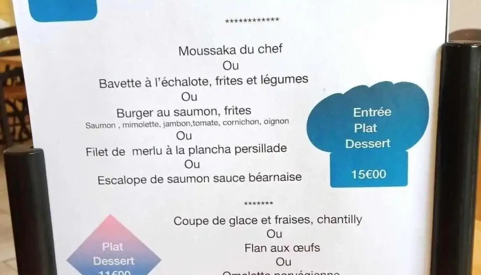 Restaurant Des Amis -  Menu - Lavardac