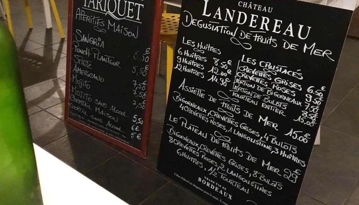 Restaurant Latelier Au Port Ostreicole Andernos Menu - Andernos-les-bains