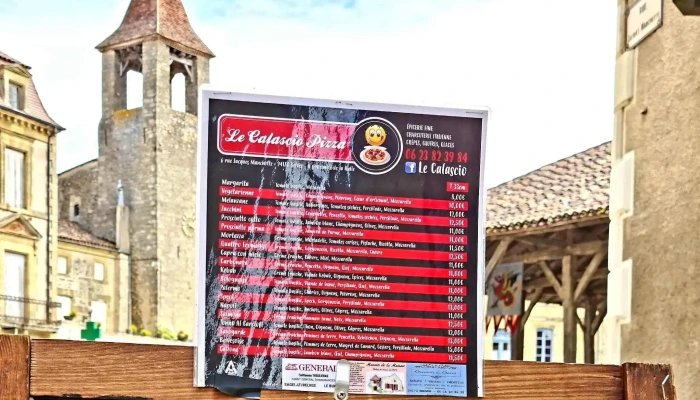 Restaurant Pizzeria Le Calascio -  Menu - Pays De Belvès