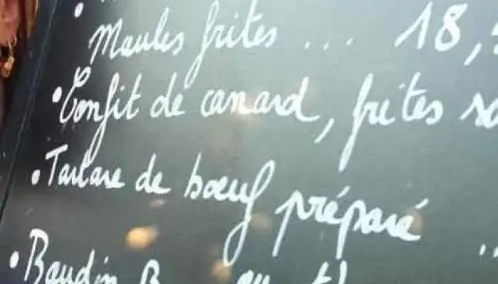 Retau -  Menu - Andernos-les-bains